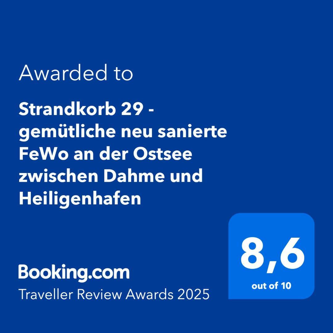 Strandkorb 29 - Gemuetliche Neu Sanierte An Der Ostsee Zwischen Dahme Und Heiligenhafen Apartment *